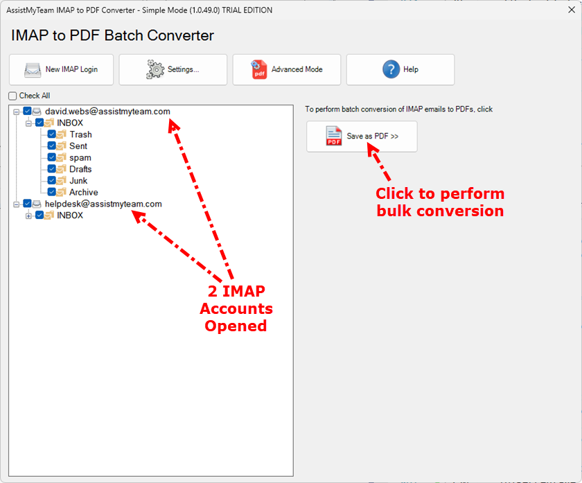 Convert PST to PDF in bulk