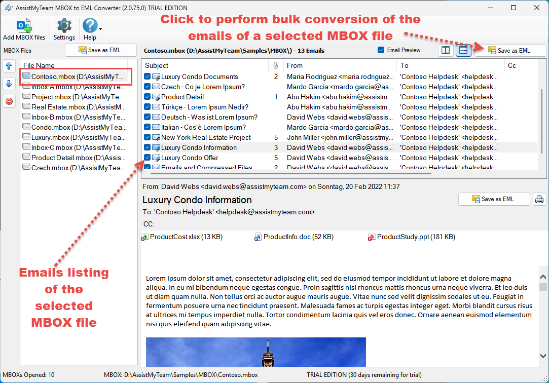 Convert MBOX to MSG