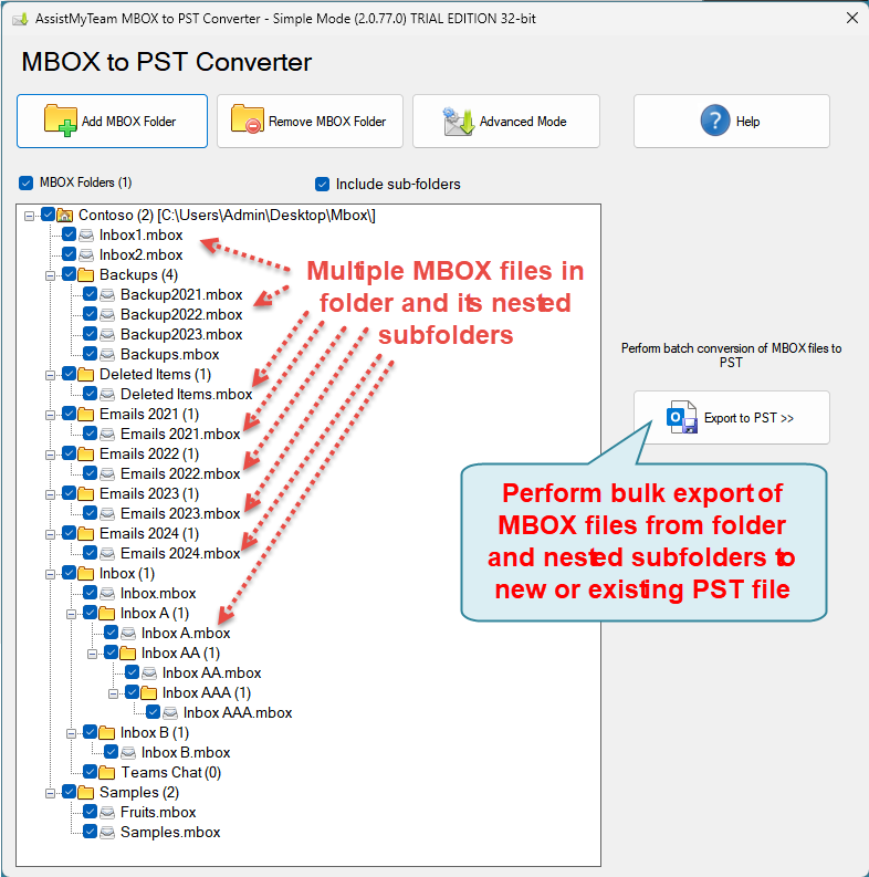 Convert MSG to PST in bulk