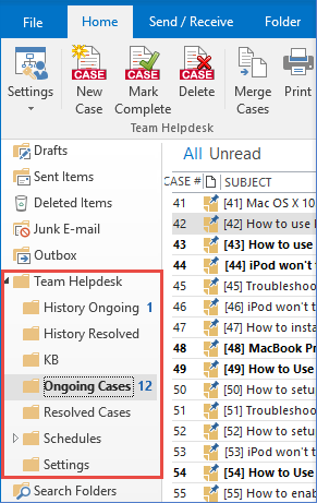 Outlook Helpdesk Incident Management Ticket System Assistmyteam